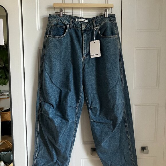 Oval Square Gaucho Jeans - Picture 1 of 8